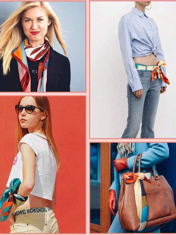 1pc 90*90cm Paisley Pattern Colorful Print Headscarf, Fashionable For Summer And Suitable For Wea... | SHEIN