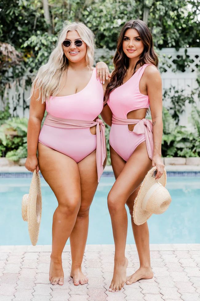 Soaking Up The Sun Pink One Piece Swimsuit | Pink Lily