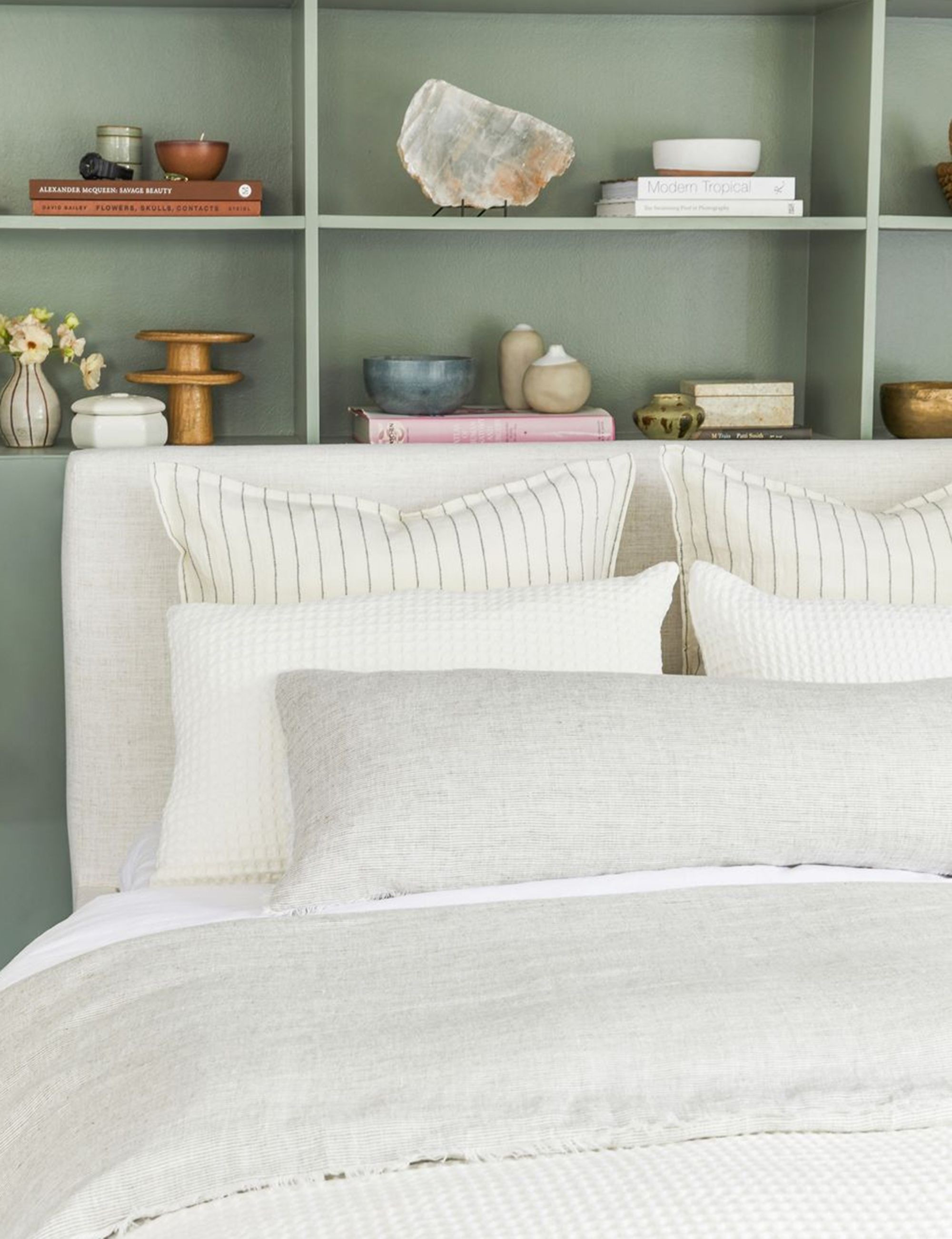 Pom Pom at Home Blake Sham, Cream and Gray | Lulu and Georgia 