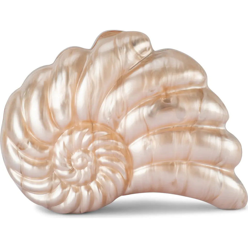 Olga Berg Indi Acrylic Shell Clutch in Natural at Nordstrom | Nordstrom