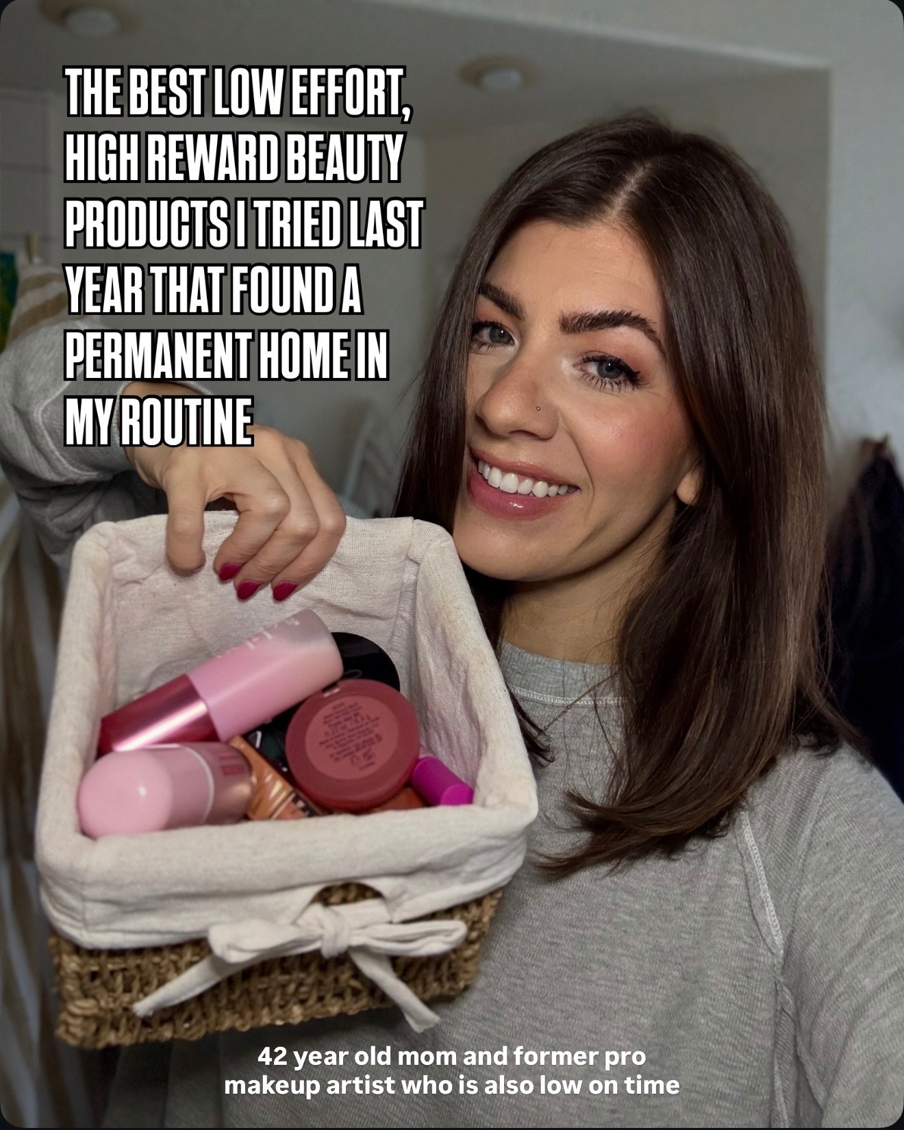 The best low effort,  high reward beauty products I tried last year that found a permanent home in my routine. 42 year old mom and former pro makeup artist who is also low on time

Makeup, beauty favorites, skin care, hair tools, blush, viral beauty 

#LTKOver40 #LTKBeauty #LTKgrwm