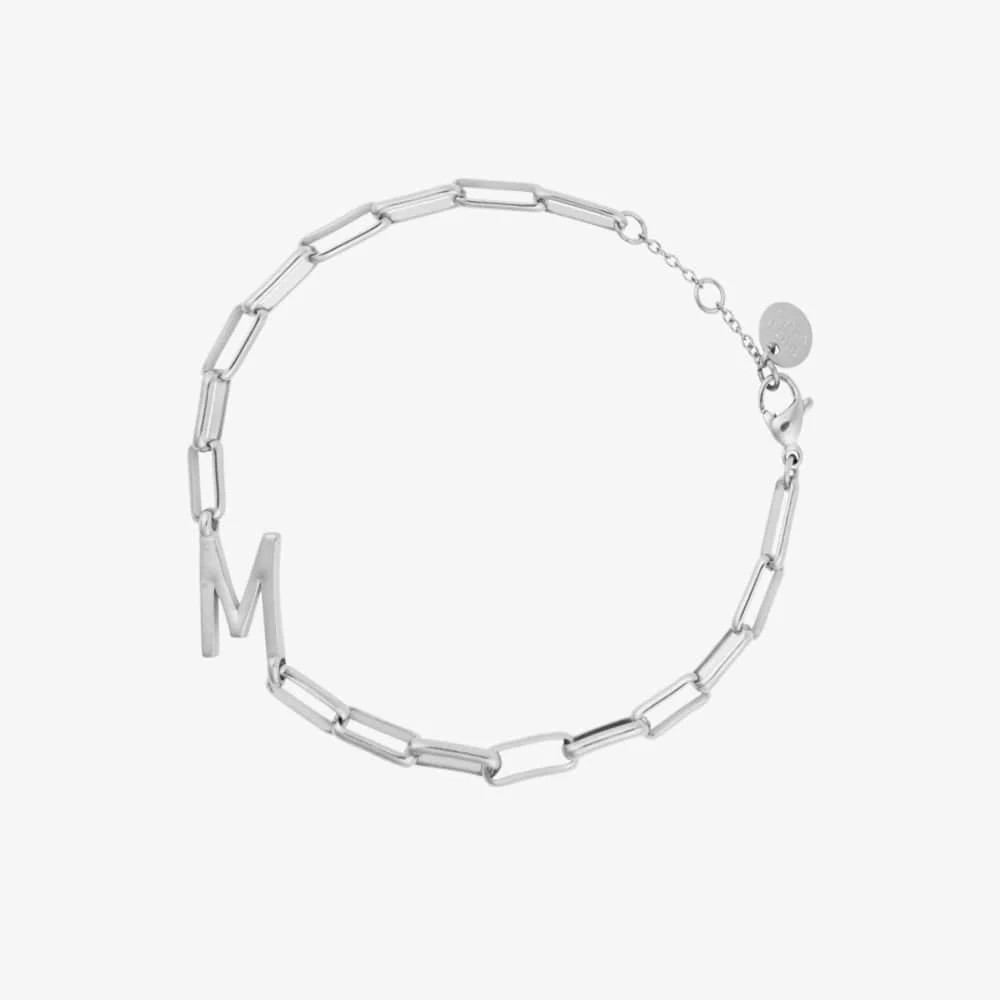 Initial Paperclip Chain Bracelet | Pura Vida Bracelets