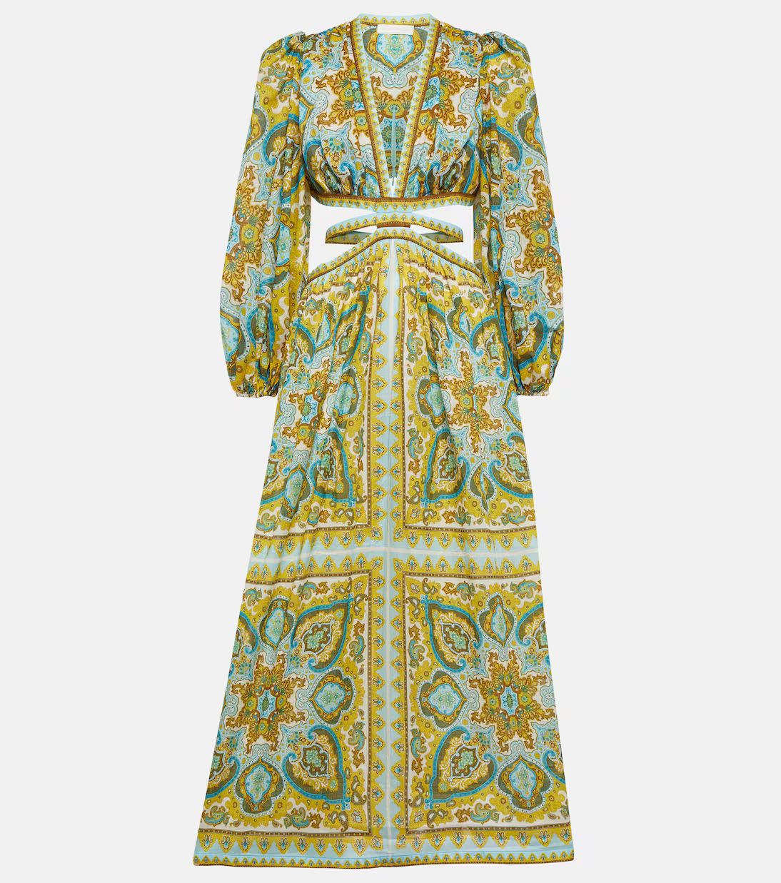 Halcyon cutout paisley midi dress | Mytheresa (US/CA)