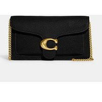 Coach Tabby Polished Pebble Chain Clutch Bag - Black | Very (UK)