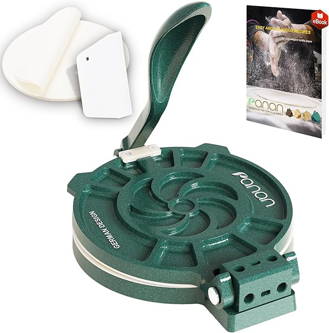 Tortilla Press with Adjustable Thickness Control 8 inch Mexican Tortillera Presser Made with Prec... | Amazon (US)