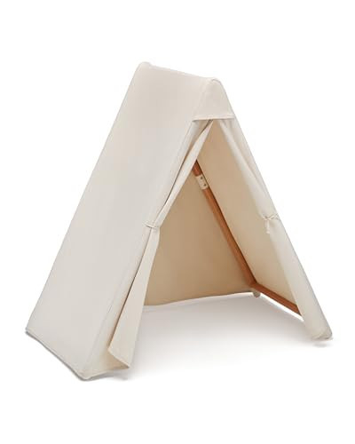 Lalo Play Tent - Indoor Tent for Kids and Toddlers, Made of FSC Certified Beechwood & Natural Canvas, Easy Setup, Perfect Indoor Kids Fort for Imaginative Play - 44.5 x 25 x 40 in - Ages 12mo. & Up | Amazon (US)
