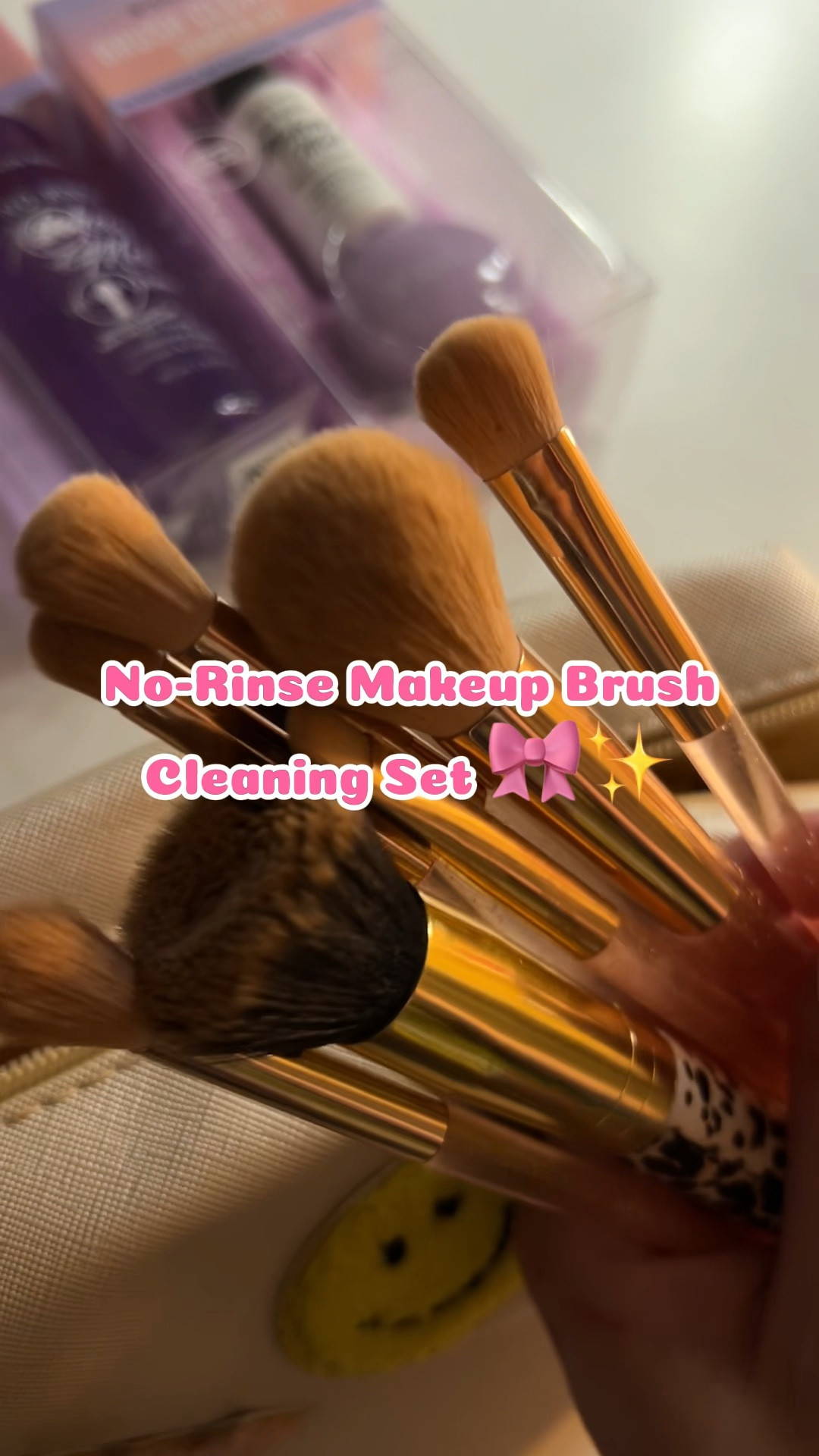 Makeup Brush Cleansing Set + No rinse needed 🫧Absolutely obsessed with this cleaner & it smells like breath of fresh air with some flower pedals!!! ✨ 

Watch how this works miracles on my dirty ole makeup brushes!!! Love me a quick fix, grab yours today below!! 



#LTKbeauty #LTKMostLoved #LTKVideo