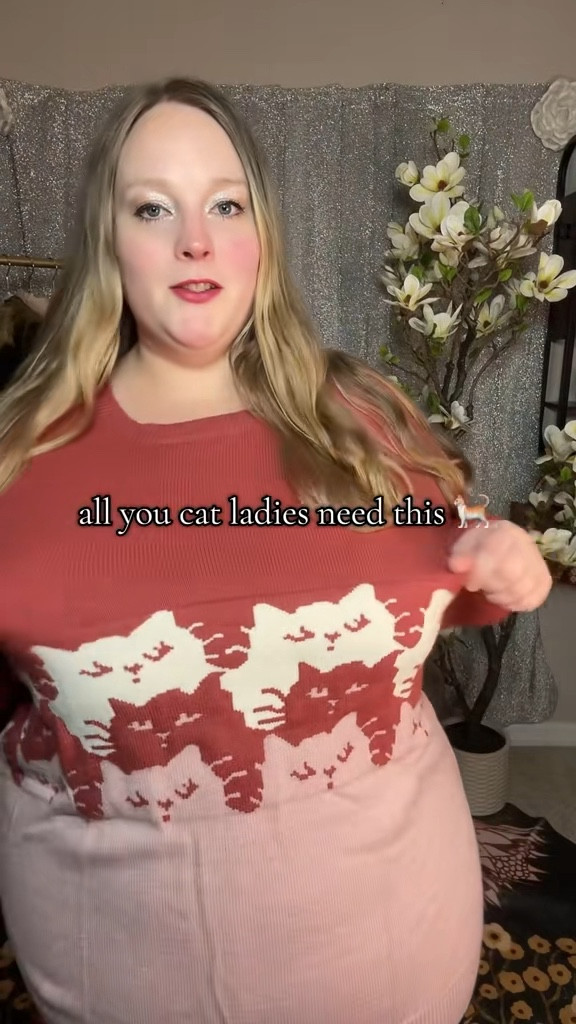 I’m obsessed with this cat sweater because it’s actually flattering, soft, and so comfy to wear. It drapes nicely, runs comfy, and works for everyday outfits. cat sweater, cozy pullover, casual fall top, cute novelty sweater

#LTKPlusSize #LTKootd #LTKSeasonal