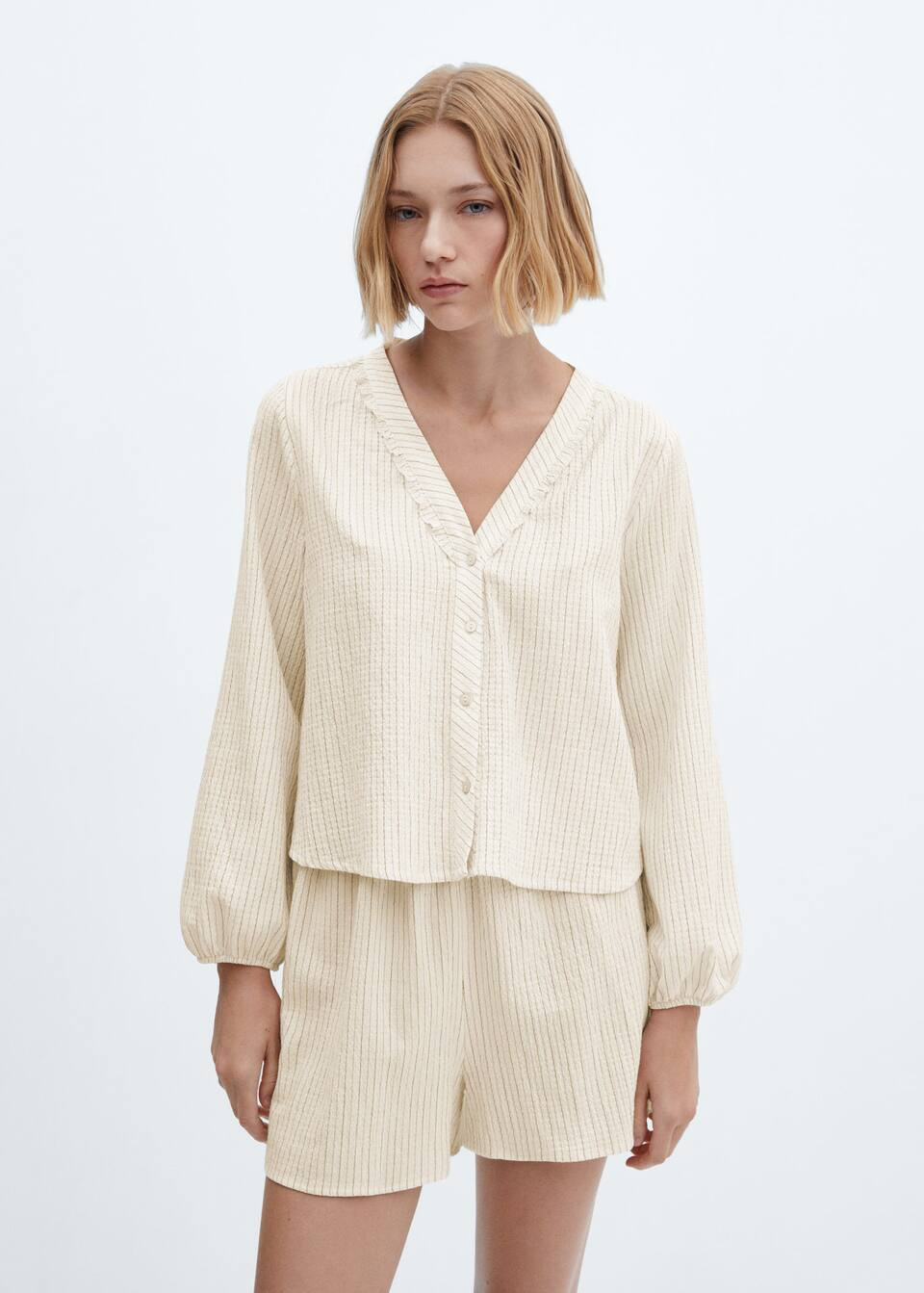 Cotton pyjama pack -  Women | Mango United Kingdom | MANGO (UK)