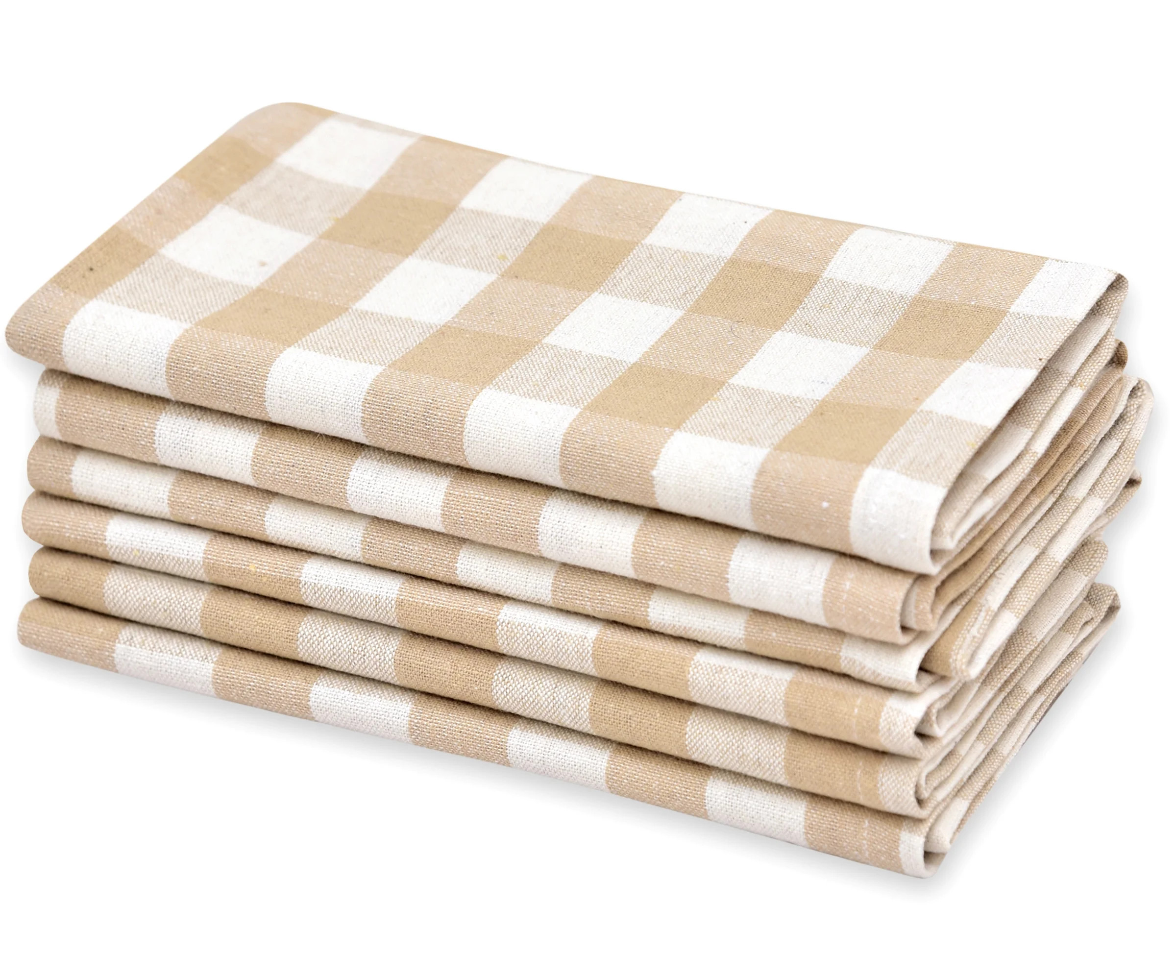 All Cotton and Linen Cloth Napkins, Buffalo Plaid Check Napkins, Cotton Dinner Napkins, Farmhouse... | Walmart (US)