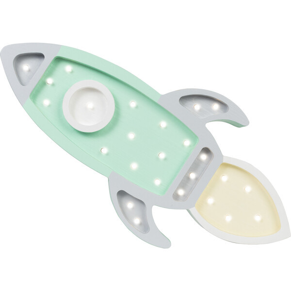Space Rocket Lamp, Mint | Maisonette
