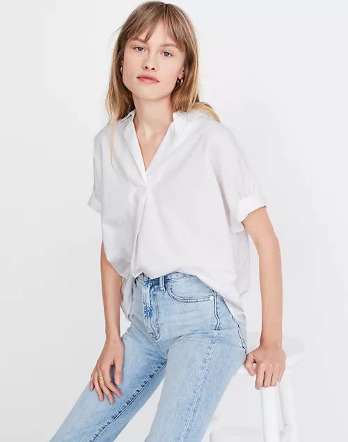 Banded-Sleeve Popover Shirt | Madewell