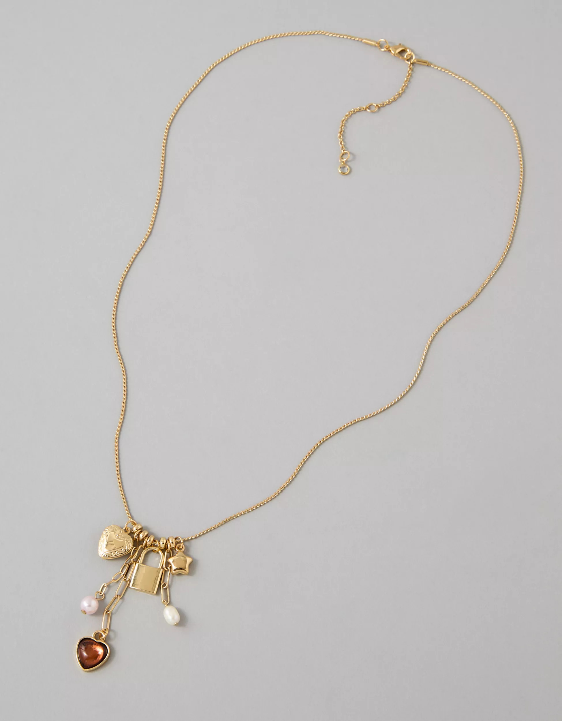 AE Cluster Charm Necklace | American Eagle Outfitters (US & CA)