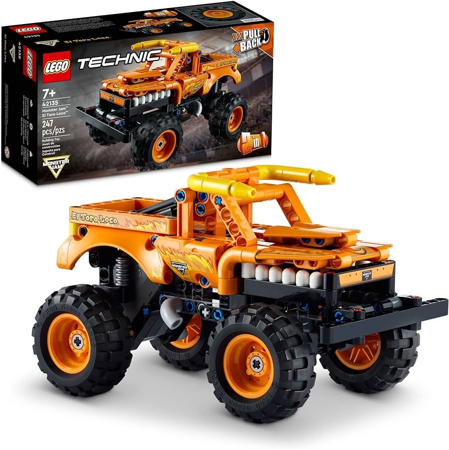 LEGO Technic Monster Jam El Toro Loco, 2 in 1 Pull Back Truck to Off Roader Car Toy 42135, Monste... | Amazon (CA)