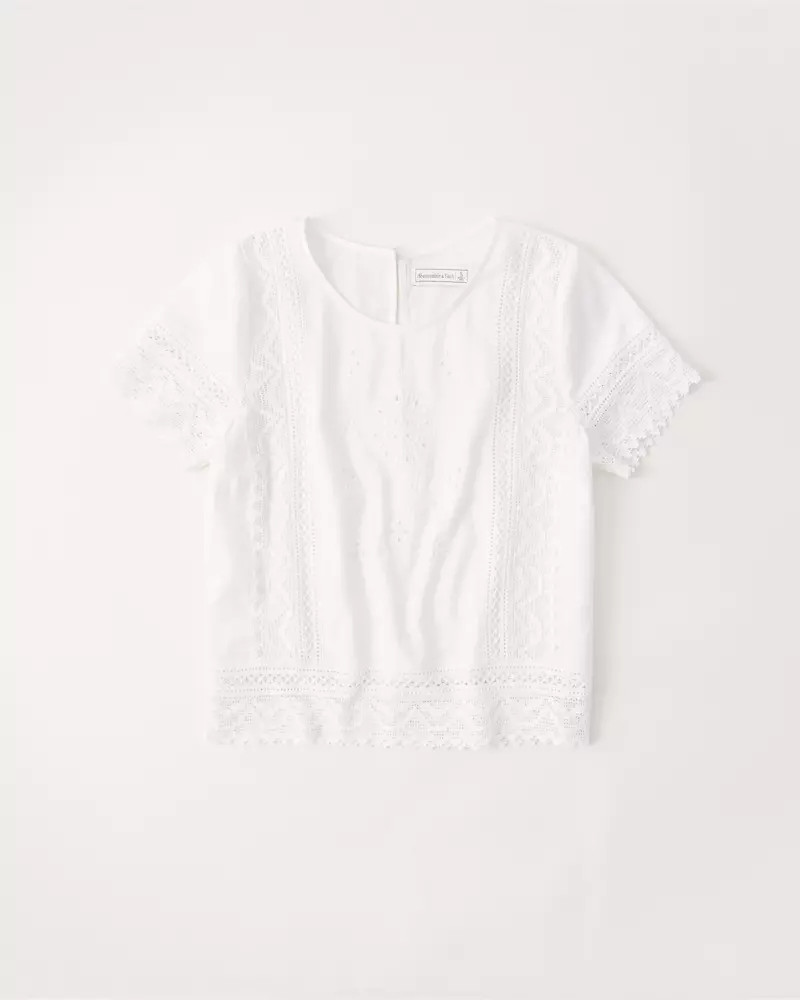 Lace Tee | Abercrombie & Fitch (US)