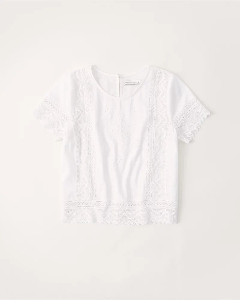 Lace Tee | Abercrombie & Fitch (US)