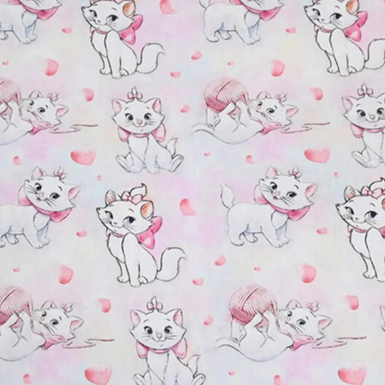 Disney Marie Cat Fabric - Cartoon Fabric - 100% Cotton Fabric - Quilting Fabric - By The Half Yar... | Etsy (Global)