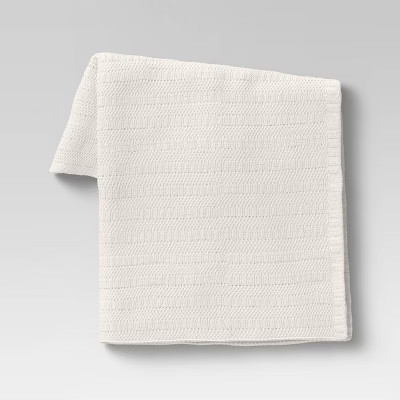 Striped Chenille Knit Throw Blanket - Threshold™ | Target