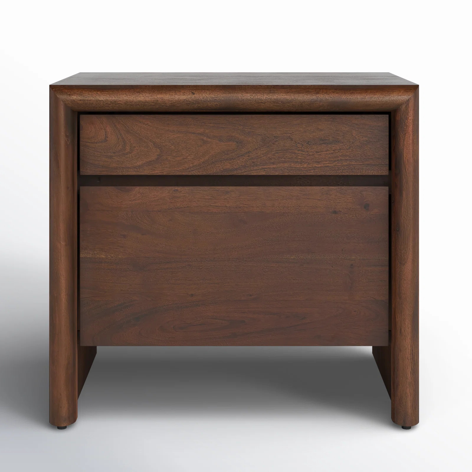 Burholme Nightstand-Rustic Brown Acacia | Wayfair North America