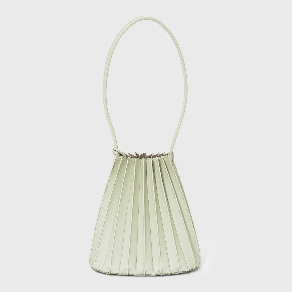 Pleated Bucket Bag - A New Day Sage Green | Target