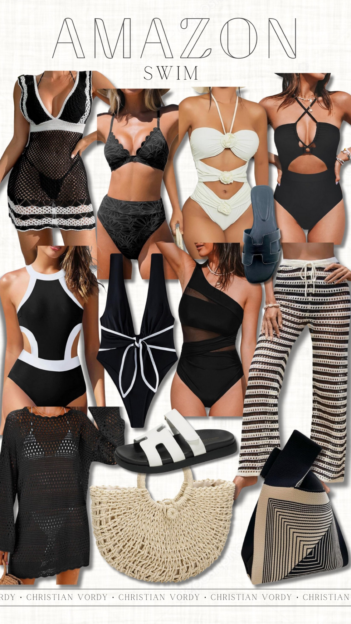 Amazon, black and white, swim finds 

#christianblairvordy 

#swim #amazon #blackandwhite #neww

#LTKSeasonal #LTKstyletip #LTKfindsunder50
