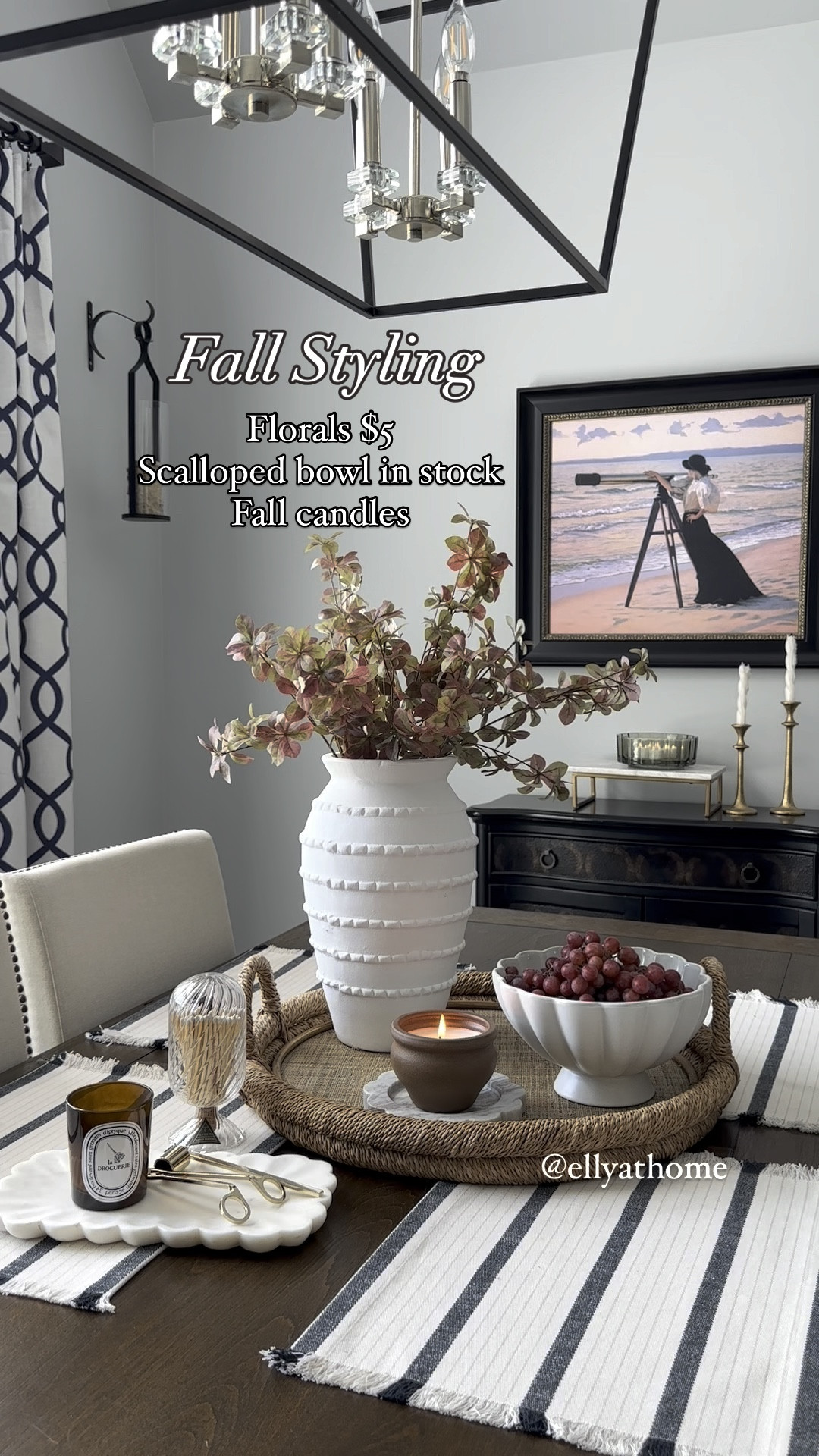 Fall styling. Shop fall decor, $5 stems from the Hearth and Hand collection at Target! Shop fall stems, scallop bowl, textured vase, fragrant, scented candles, marble tray, brass candleholders, candle accessories, free shipping. 

#LTKFindsUnder50 #LTKHome #LTKVideo