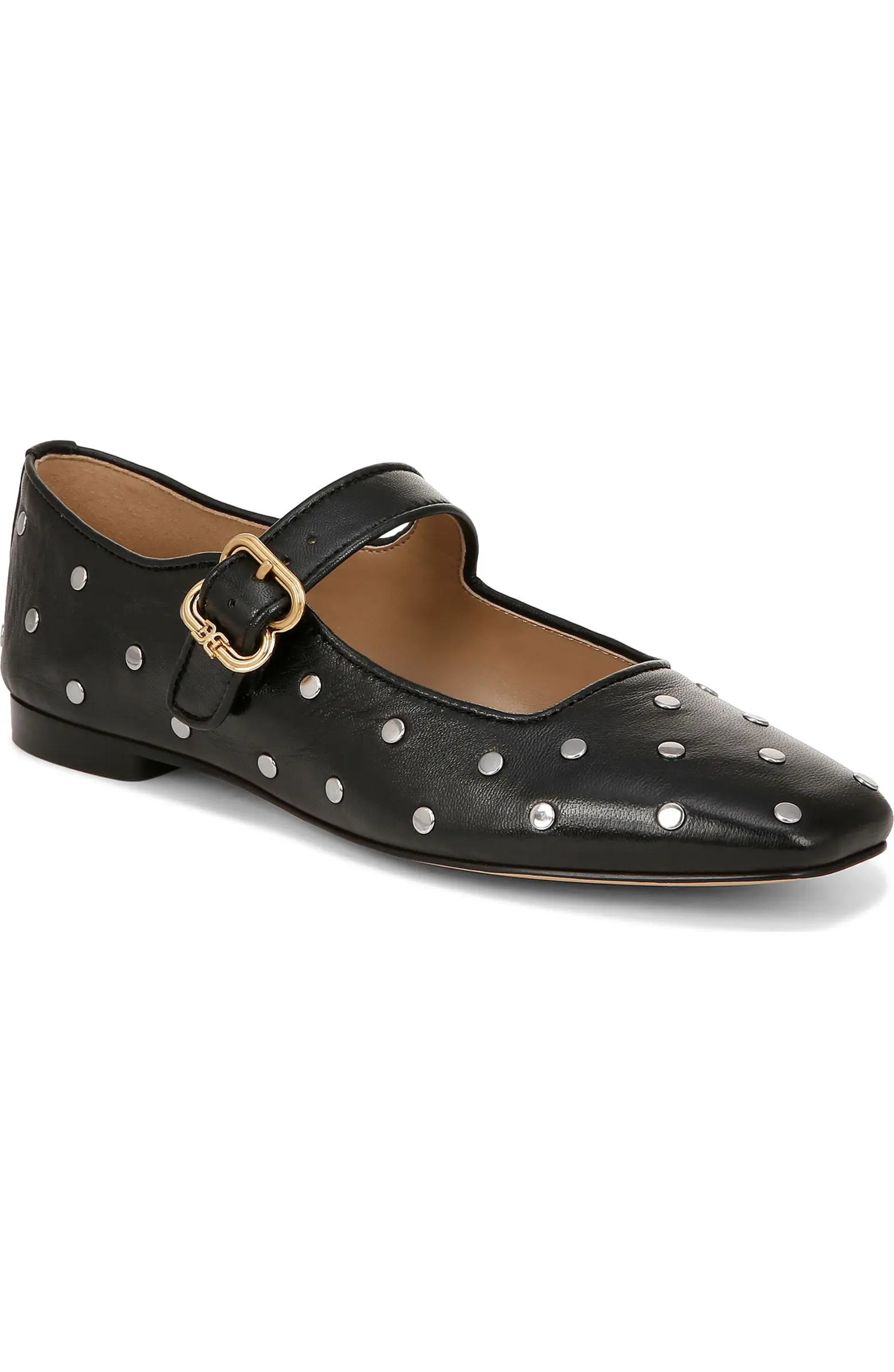 Sam Edelman Michaela Stud Mary Jane Flat (Women) | Nordstrom | Nordstrom