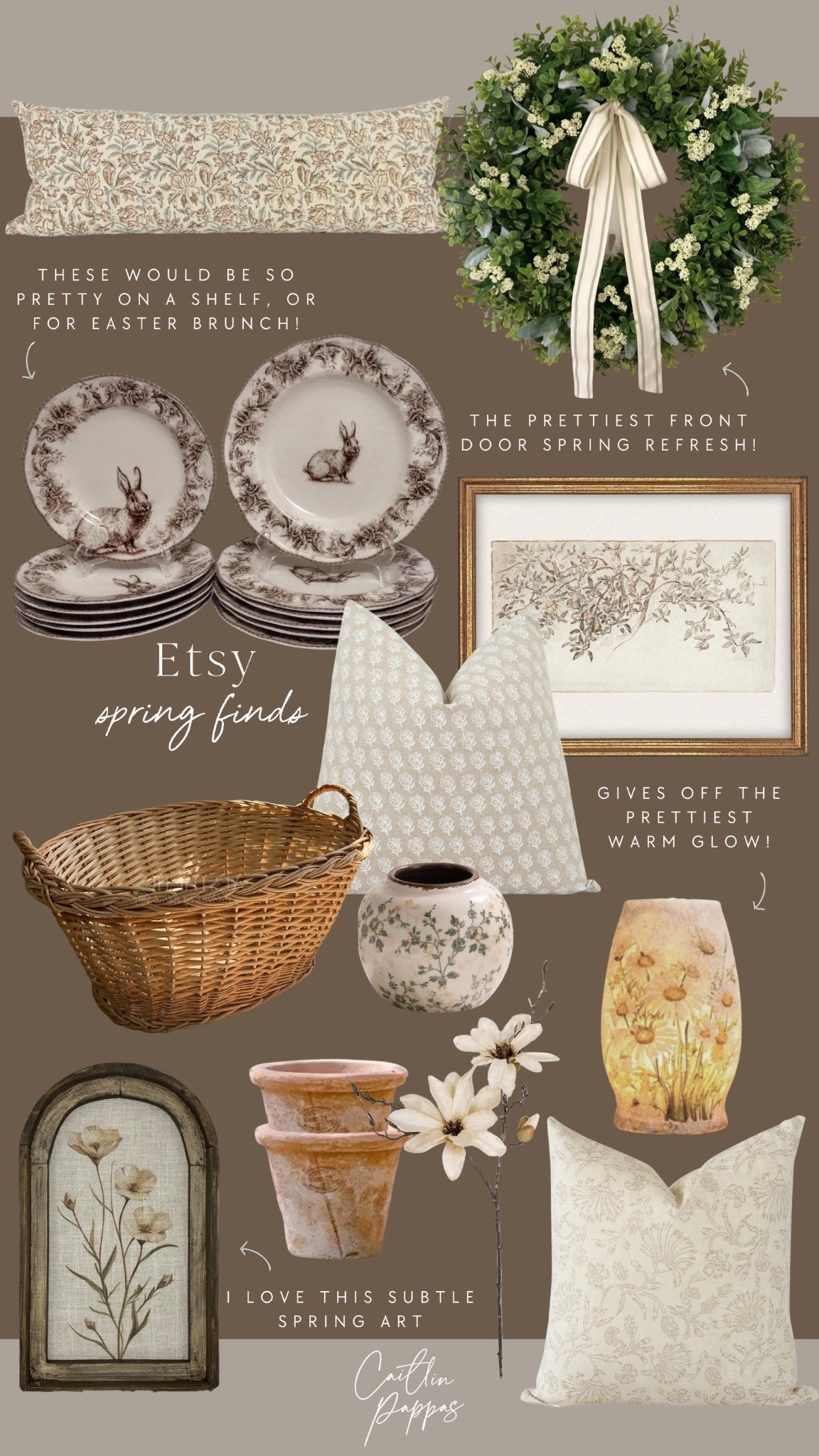 Etsy spring finds for a neutral home 🤎 Loving these pretty floral accents! Neutral home, spring home, summer home, Etsy home 

#LTKHome #LTKSeasonal