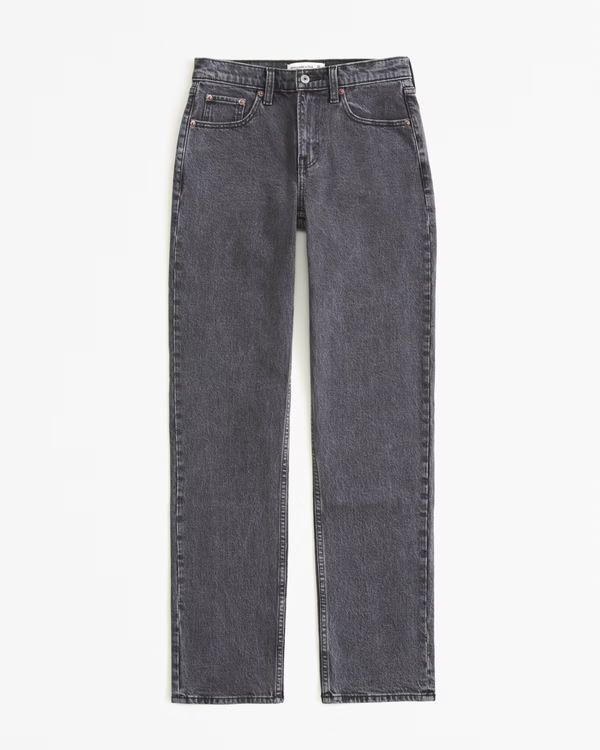 Women's Mid Rise 90s Straight Jean | Women's Clearance | Abercrombie.com | Abercrombie & Fitch (US)