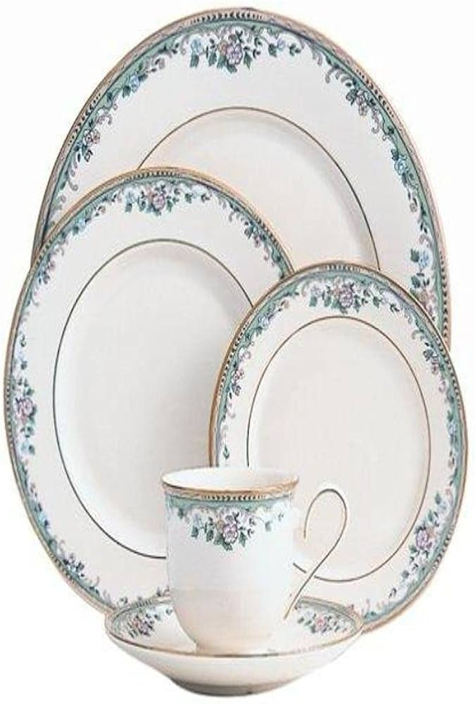 Lenox Spring Vista Gold-Banded 5-Piece Place Setting, Service for 1 | Amazon (US)