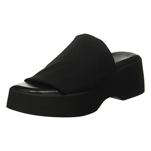 Minshluu Womens Wedge SIides Sandals Platform Open Toe Slip On Elastic Band Wedges Shoes | Amazon (US)