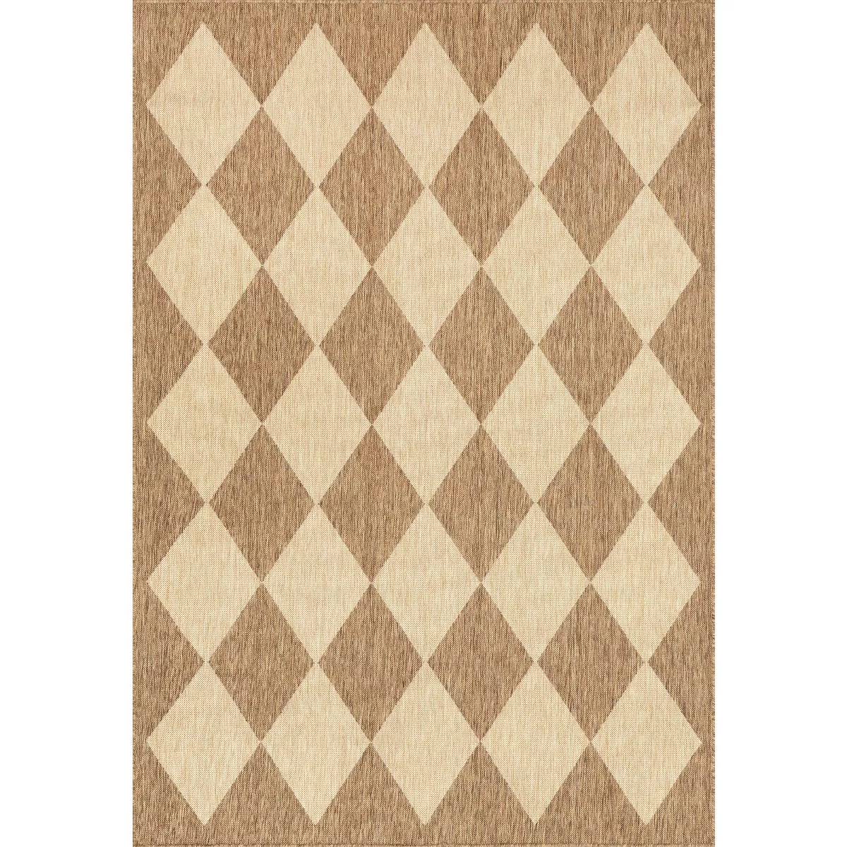 Nuloom Sabina Diamond Trellis Indoor/Outdoor Area Rug, 10' x 13', Brown | Target