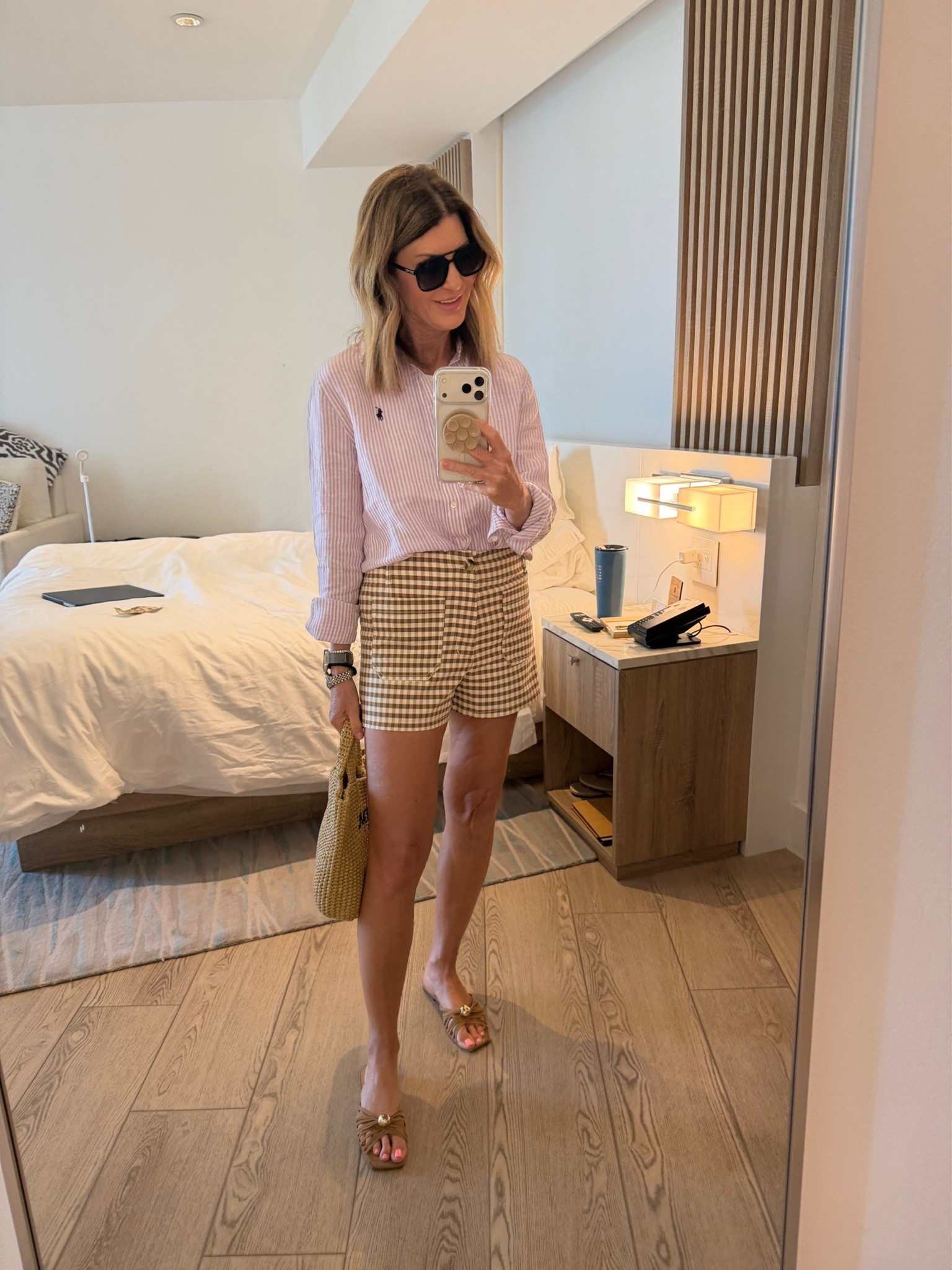 I size up to a 6 in the Collette shorts 
Wearing a size 6 top

#LTKOver40