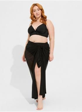 Mesh Swim Sarong Cover-Up | Torrid (US & Canada)