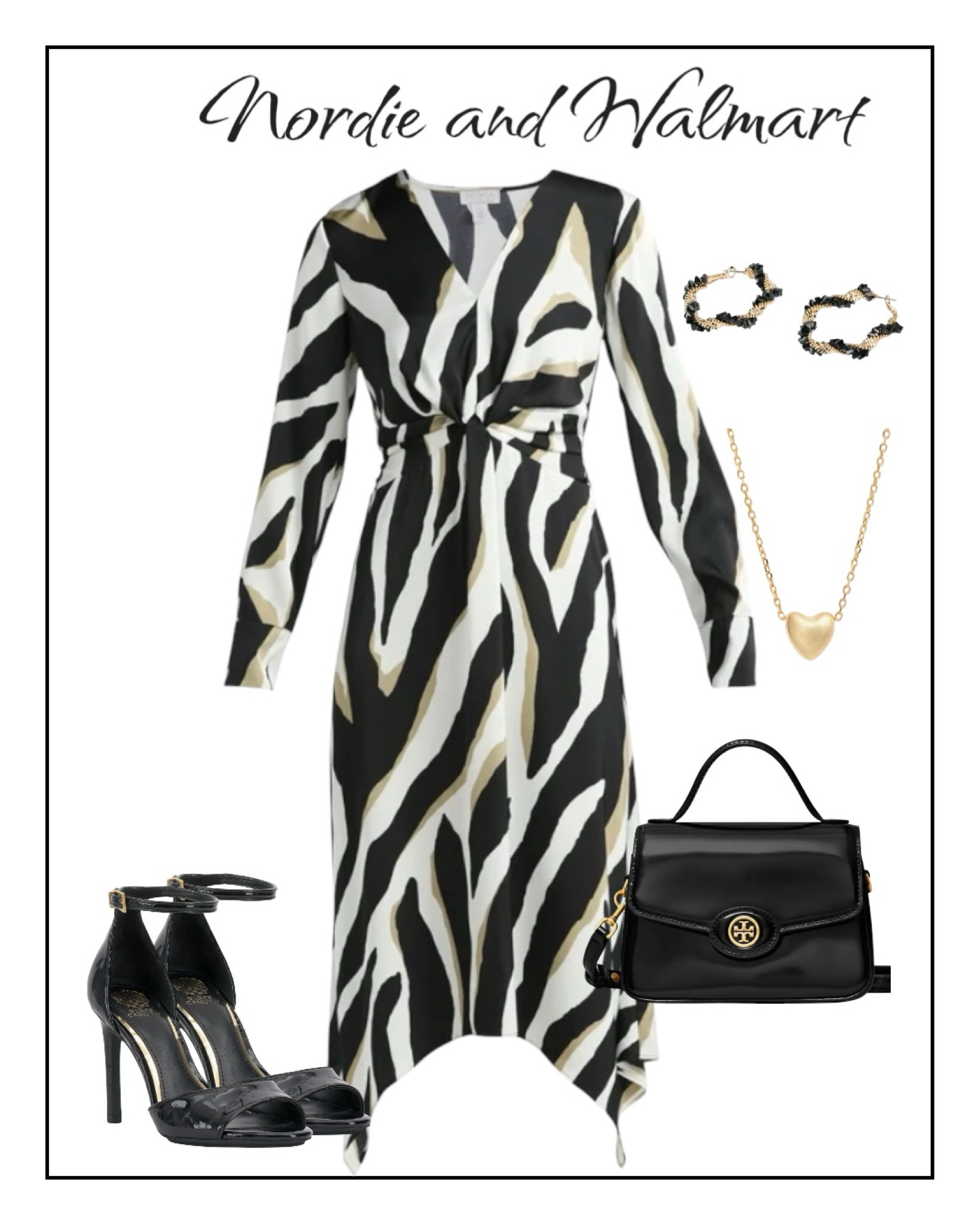 Nordstrom’s shoes and black Tory Burch bag. Walmart new dress and earrings. 
#nordstrom
#heels
#walmartfashion

#LTKitbag #LTKstyletip #LTKshoecrush