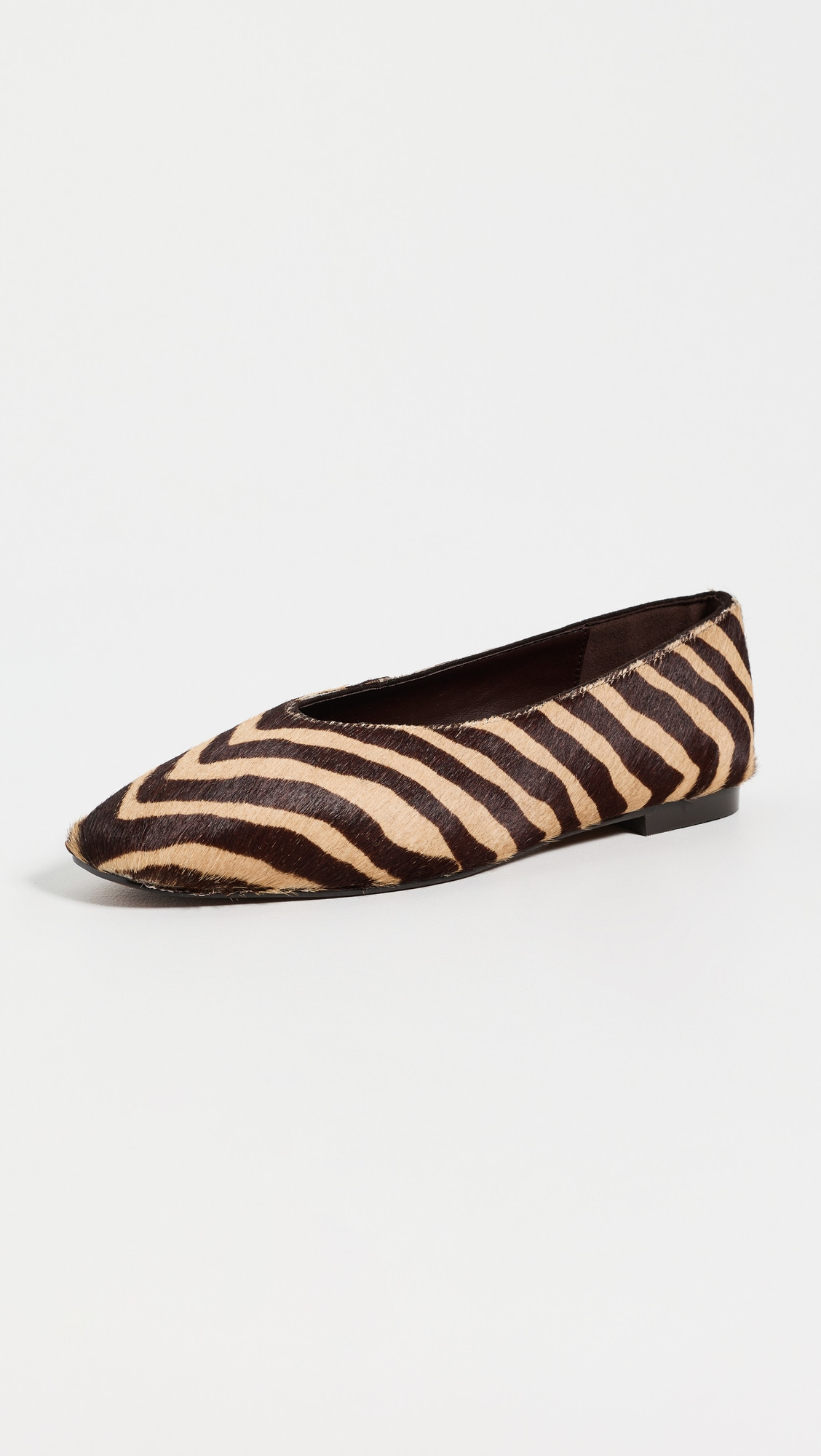 Madewell Sage Ballet Flats Light Chevron Haircalf Multi 6.5 | Shopbop