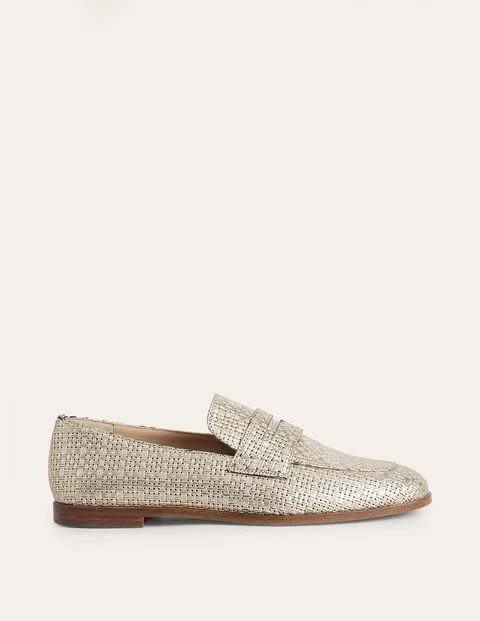 Woven Leather Loafers | Boden (UK & IE)