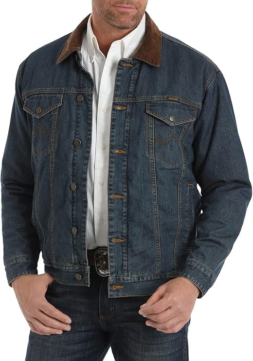 Wrangler Men's Concealed Carry Blanket Lined Denim Jacket - 74265Cd | Amazon (US)