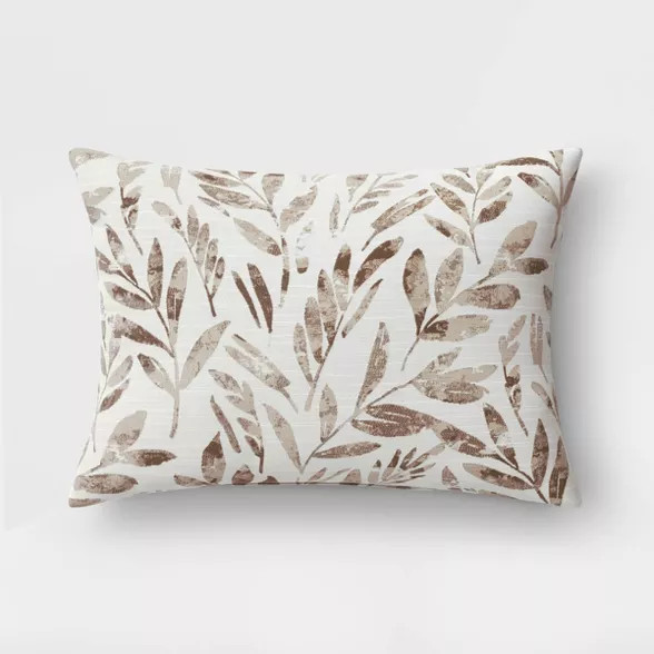 14"x20" Lumbar Botanical Throw Pillow - Threshold™ | Target