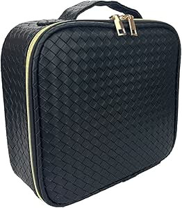 CHICREEN Makeup Bag Cosmetic Bag Travel Makeup Bag with Adjustable Dividers Soft Handle, Delicate... | Amazon (US)