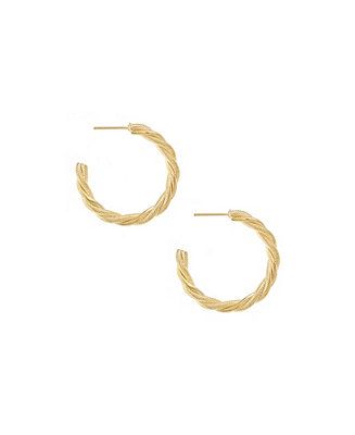 ETTIKA Gold Plated Twisted Hoops & Reviews - Earrings - Jewelry & Watches - Macy's | Macys (US)