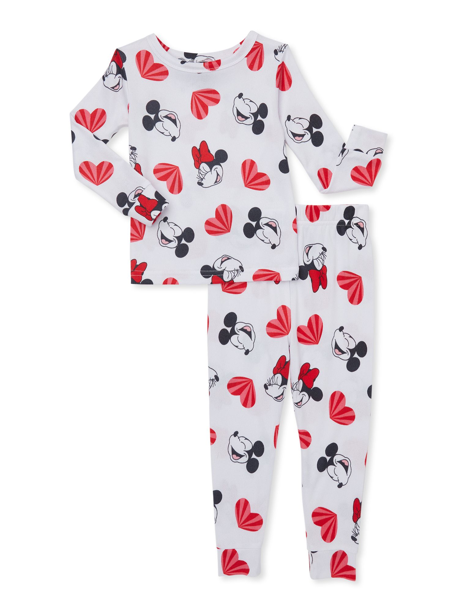 Character Toddler Unisex Valentine's Day Pajama Set, 2-Piece, Sizes 12M-5T | Walmart (US)