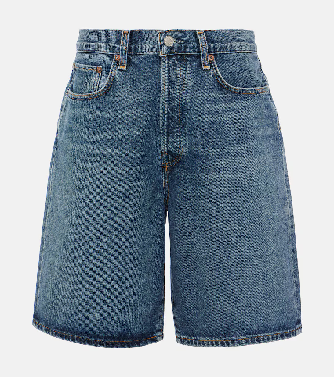 Risha low-rise denim Bermuda shorts | Mytheresa (UK)