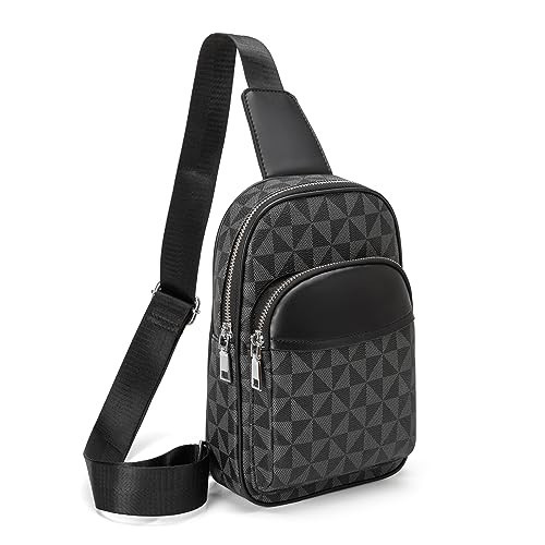 Sling bag for Women Cross body Small Belt Chest Side Bag fashionable waist Fanny Pack for women Designer - Compact and Stylish Crossbody Bag (Black 1) | Amazon (US)