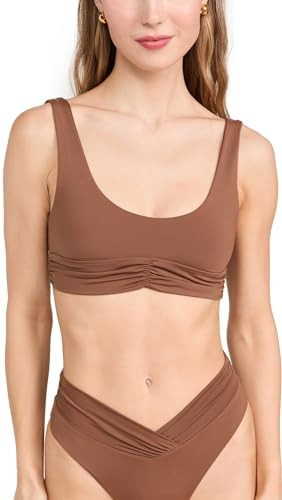 Amazon.com: Riot Swim Women's Pico Bikini Top, Brown Sugar, L : Clothing, Shoes & Jewelry | Amazon (US)