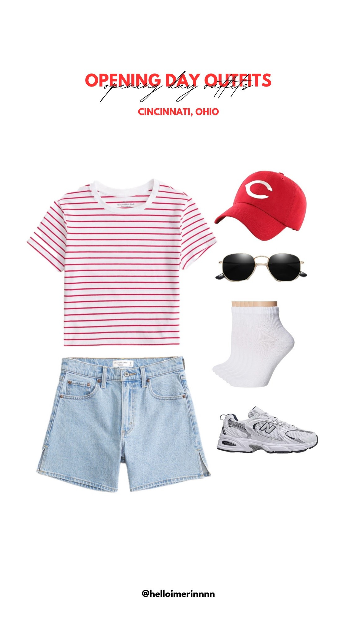 Cincinnati Reds Opening Day outfit inspo ❤️⚾️

#openingday #redsopeningday #cincinnatiredsopeningday #cincinnatireds #redsbaseball #baseballootd #baseballgameootd #baseballgameoutfitinspo #baseballgameoutfits #redsgame #redsgameootd #redsgameoutfitinspo 

#LTKStyleTip #LTKFindsUnder50 #LTKSeasonal