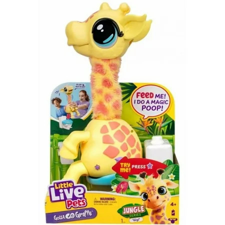 Little Live Pets Gotta Go Giraffe Gigi Interactive Plush Toy (Jungle Series) | Walmart (US)