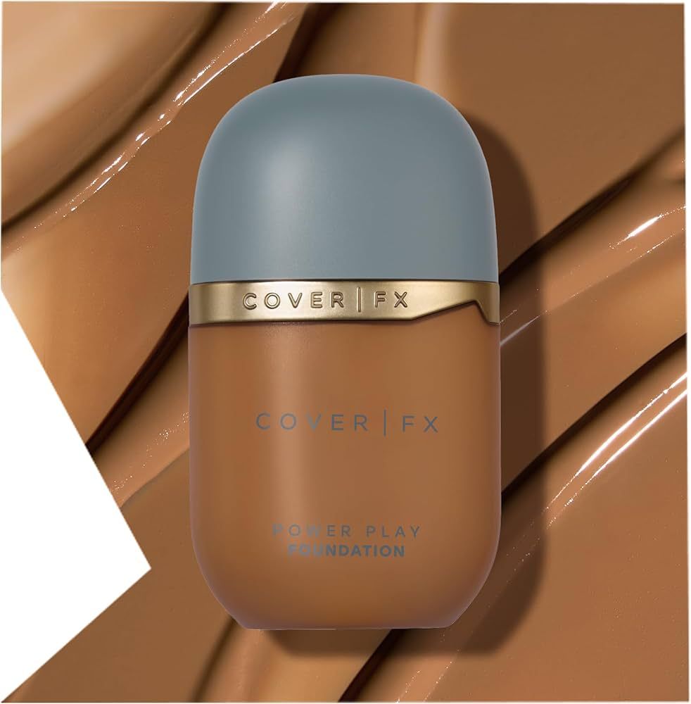 COVER FX Power Play Foundation - Shade D3 - Buildable Full Coverage - Waterproof Sweat-Proof Tran... | Amazon (US)