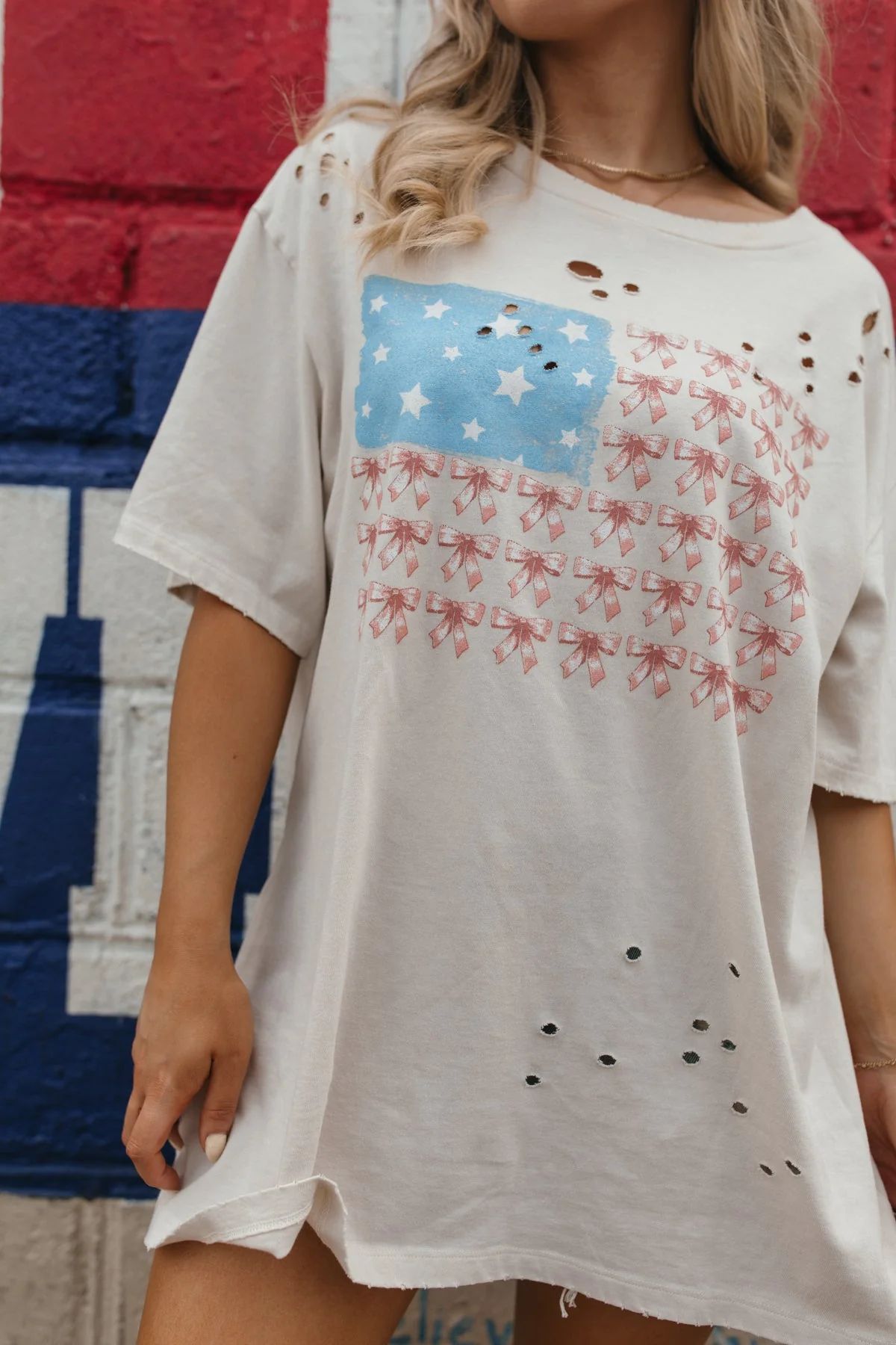 American Flag Distressed Graphic Tee | The Post