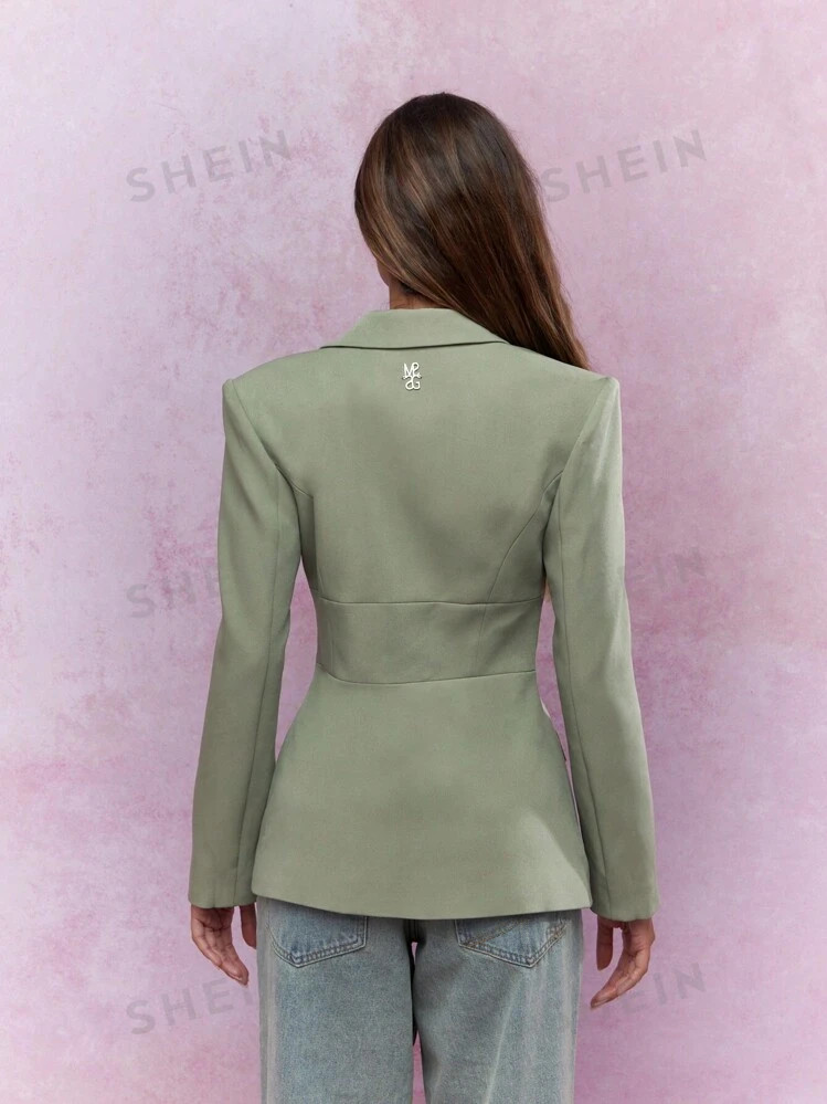 MISSGUIDED Waist Detail Fitted Blazer | SHEIN USA | SHEIN